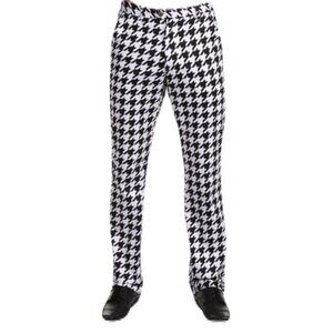 Loudmouth Golf 32 x 28 Black and White Houndstooth Style